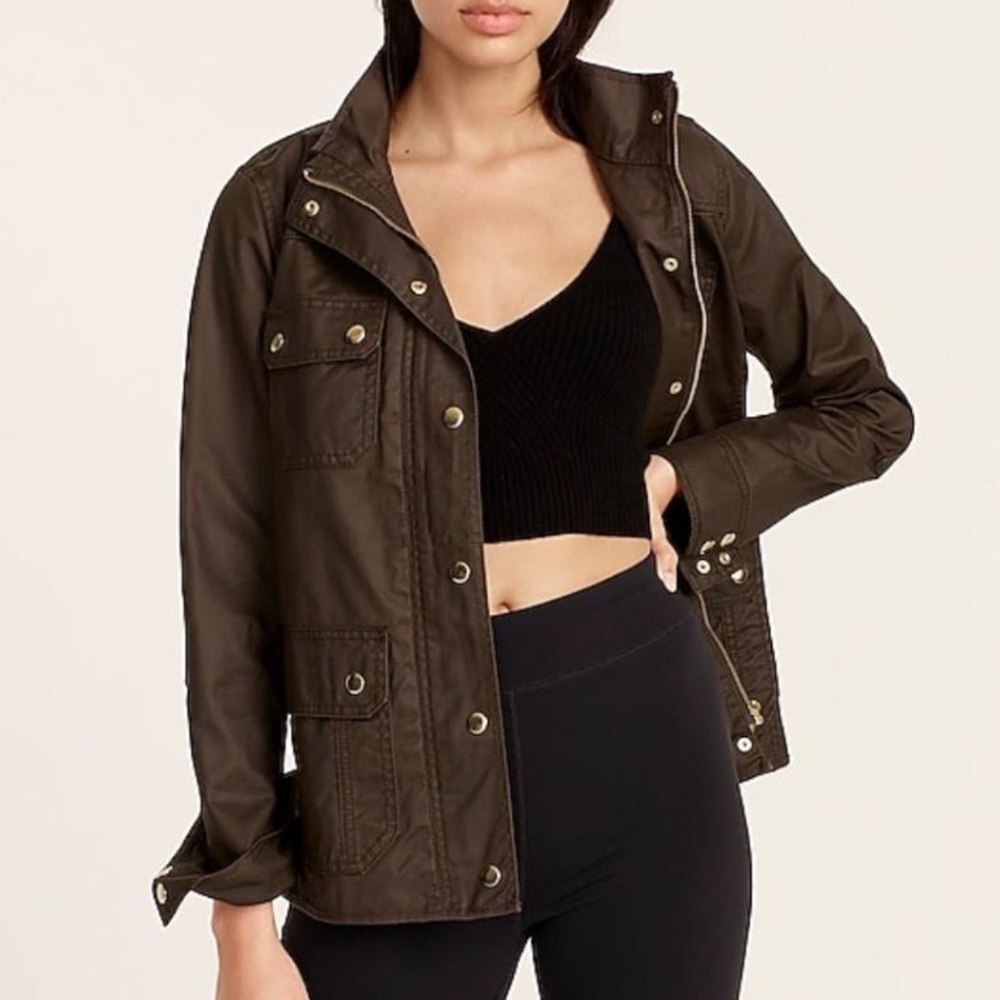 J.CREW Mossy Brown Downtown Field Jacket